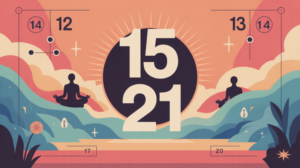 Illustration du nombre 15 21 transition intérieure