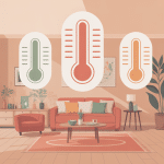 a combien mettre le chauffage illustration intérieur températures idéales