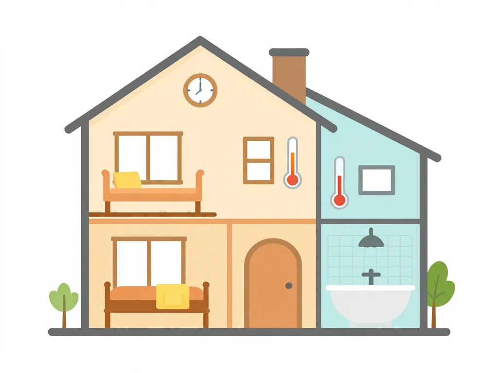a combien mettre le chauffage diagramme maison confort et économie