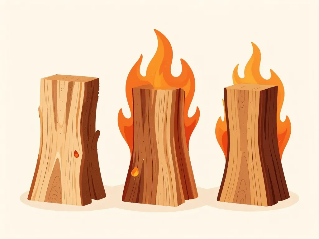 diagramme albizia bois de chauffage structure densité