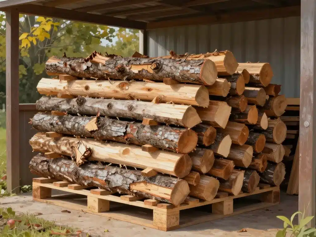 stockage albizia bois de chauffage séchage optimal