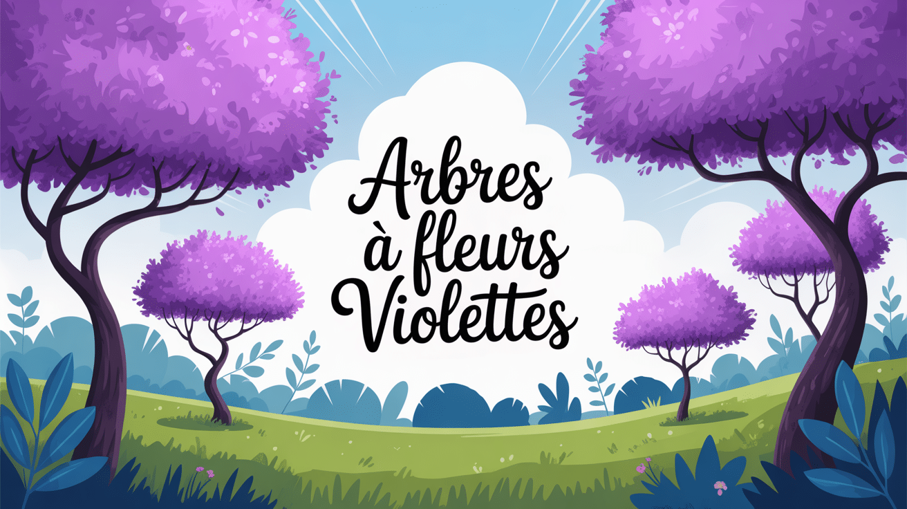 arbres à fleurs violettes en pleine floraison dans un jardin printanier