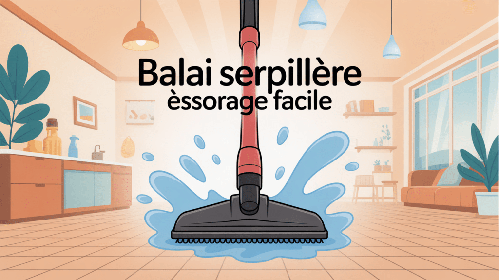 balai serpillère essorage facile illustration nettoyage domestique