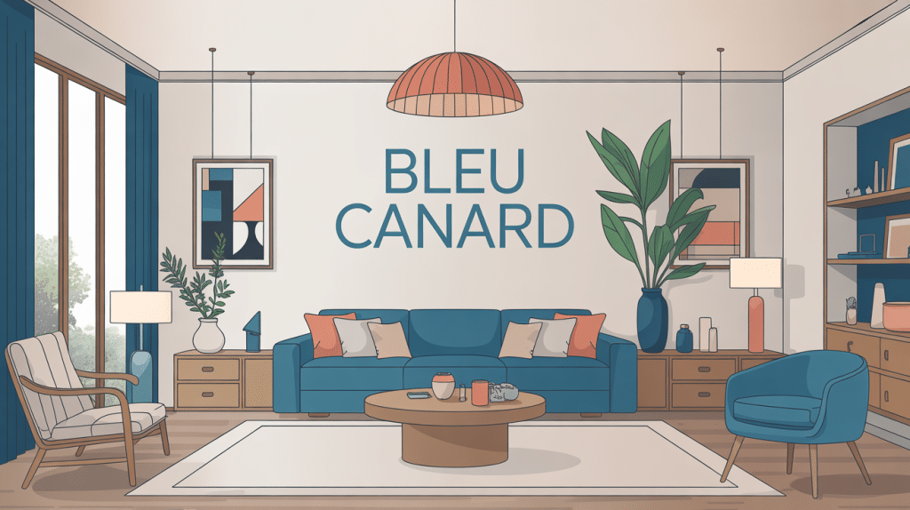 bleu canard avec quelle couleur tendance déco intérieure élégante