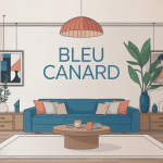 bleu canard avec quelle couleur tendance déco intérieure élégante
