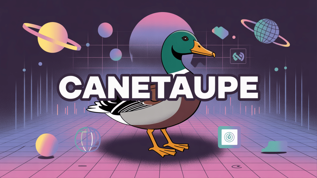 créature hybride canetaupe dans univers digital