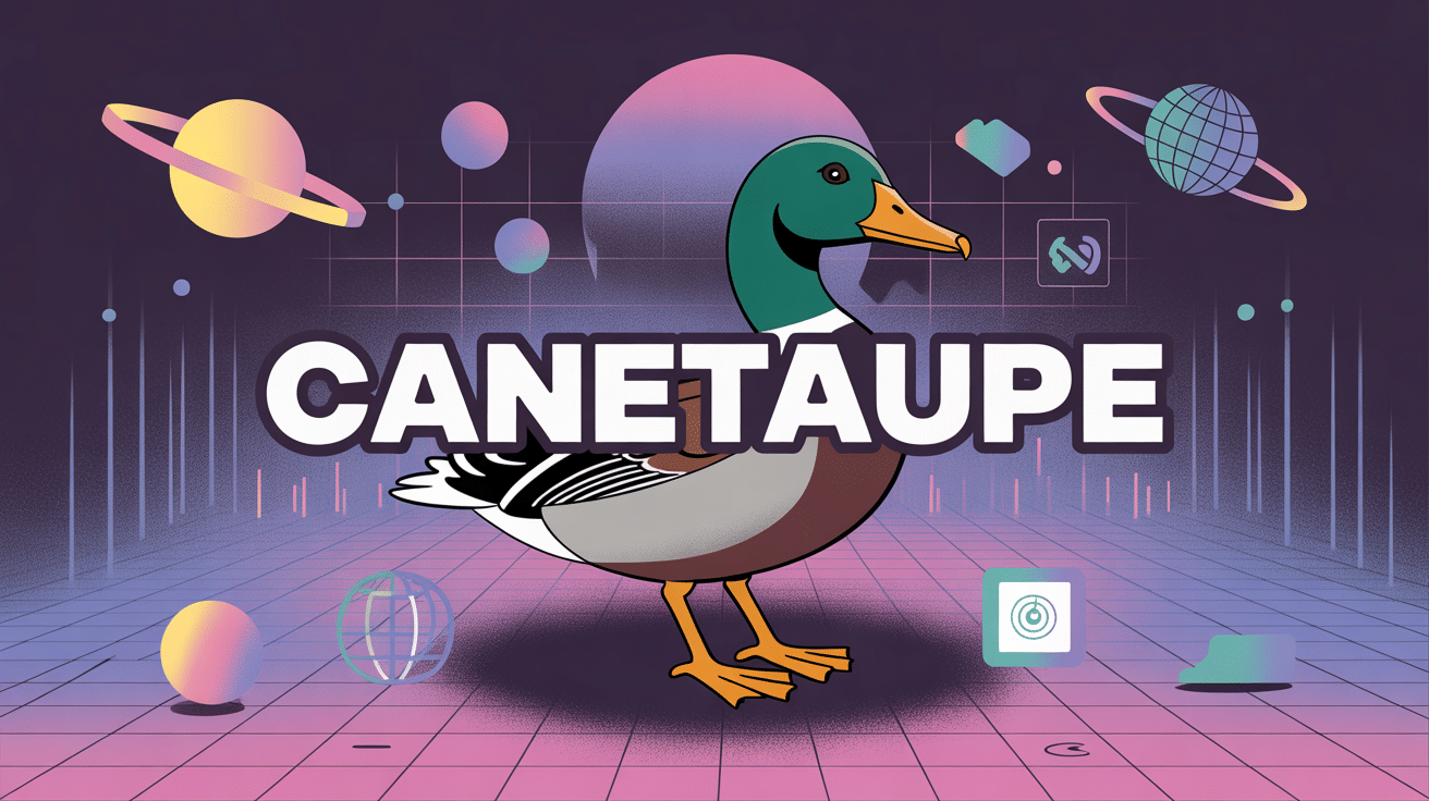 créature hybride canetaupe dans univers digital