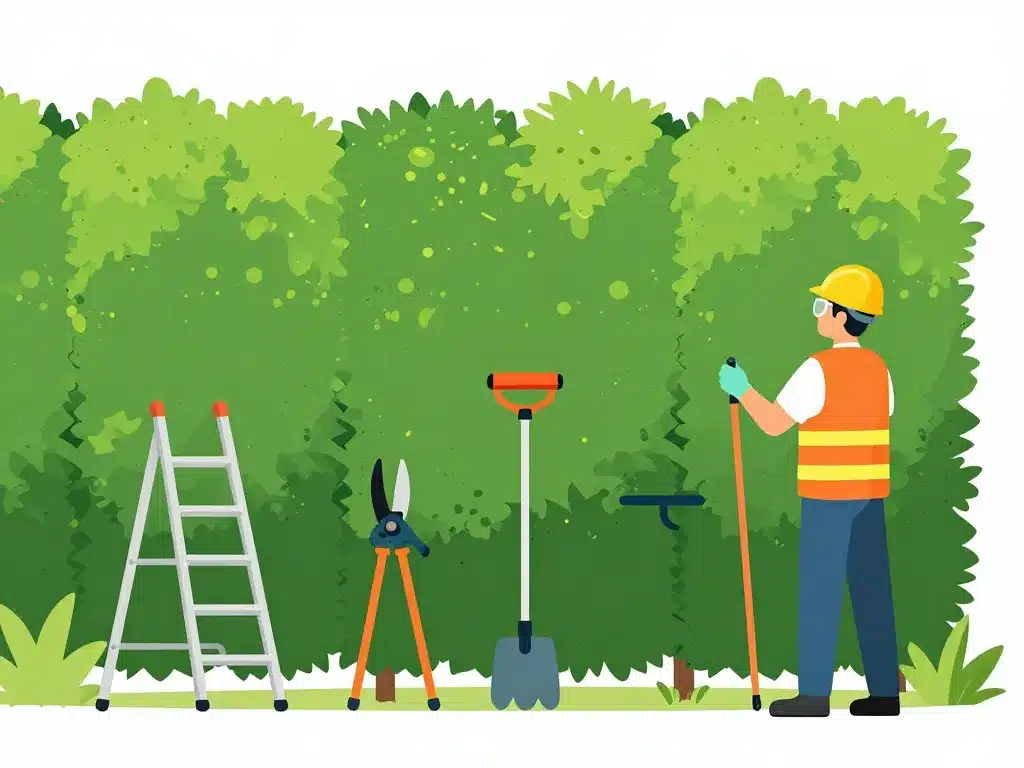 comment tailler une haie trop haute outils sécurité préparation