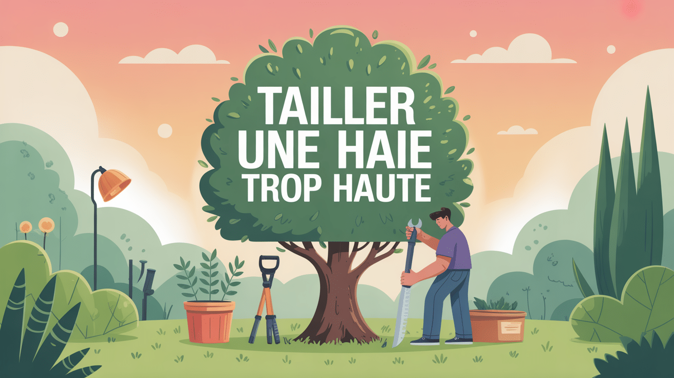 comment tailler une haie trop haute illustration globale sécurité jardin