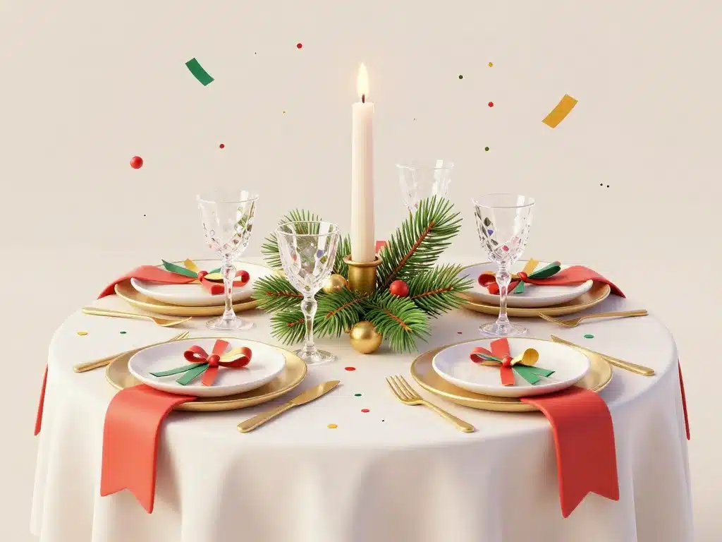 décoration de table facile à réaliser pour fêtes