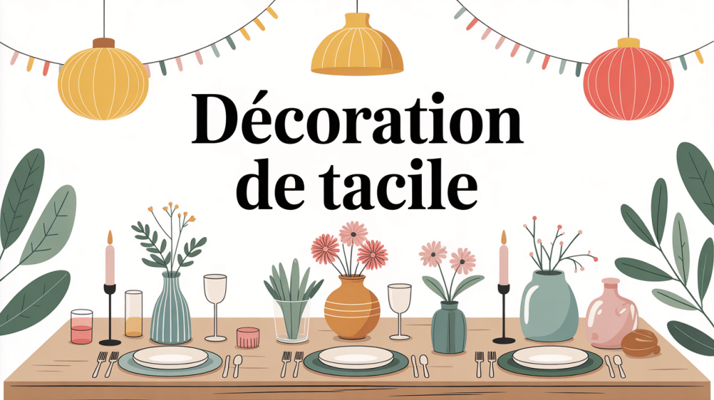 décoration de table facile à réaliser ambiance chaleureuse