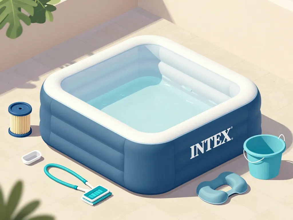 Preparation degonfler spa intex accessoires et nettoyage