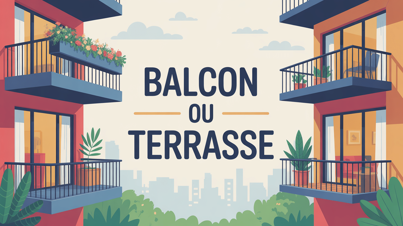 Différence entre balcon et terrasse dans l'habitat urbain