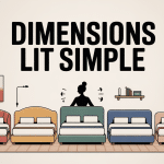 illustration des dimensions lit simple