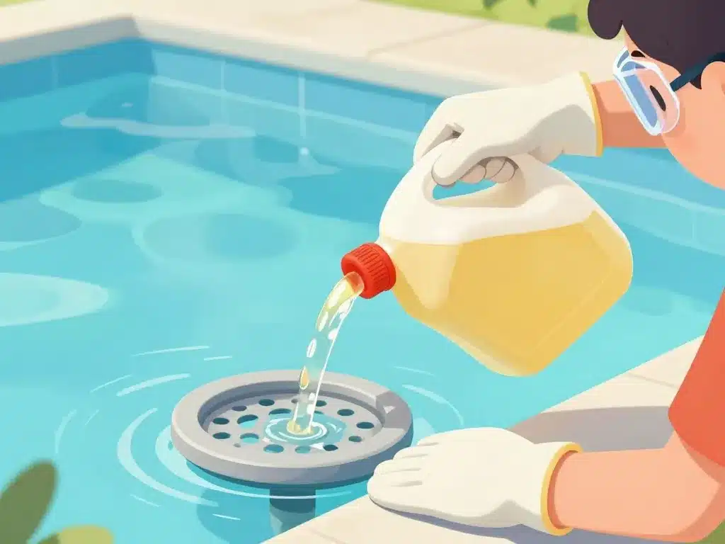 geste pratique dose eau de javel pour piscine 50 m3