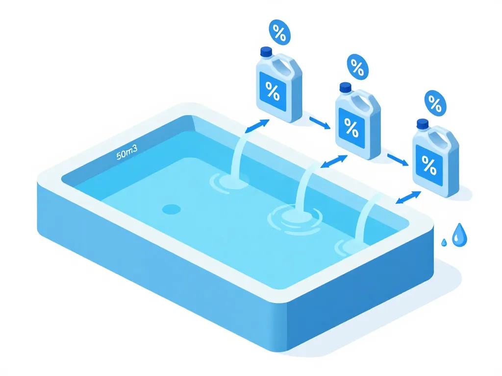 schema dose eau de javel pour piscine 50 m3 calcul