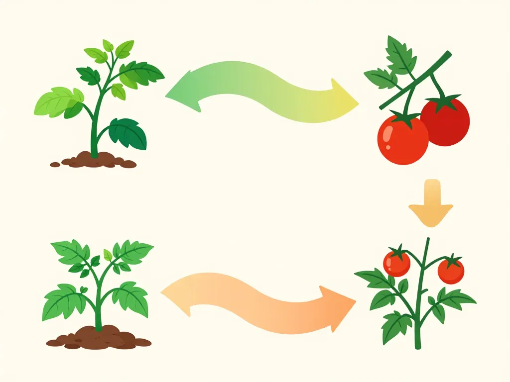 cycle de vie durée de vie d'un plant de tomate cerise