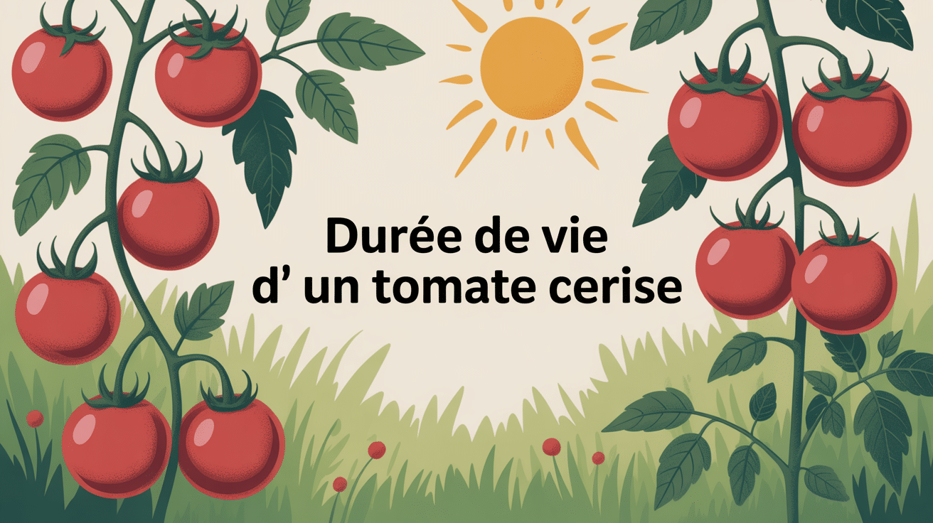 durée de vie d'un plant de tomate cerise en jardin estival