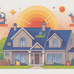 entreprise pour isoler les combles illustration vectorielle