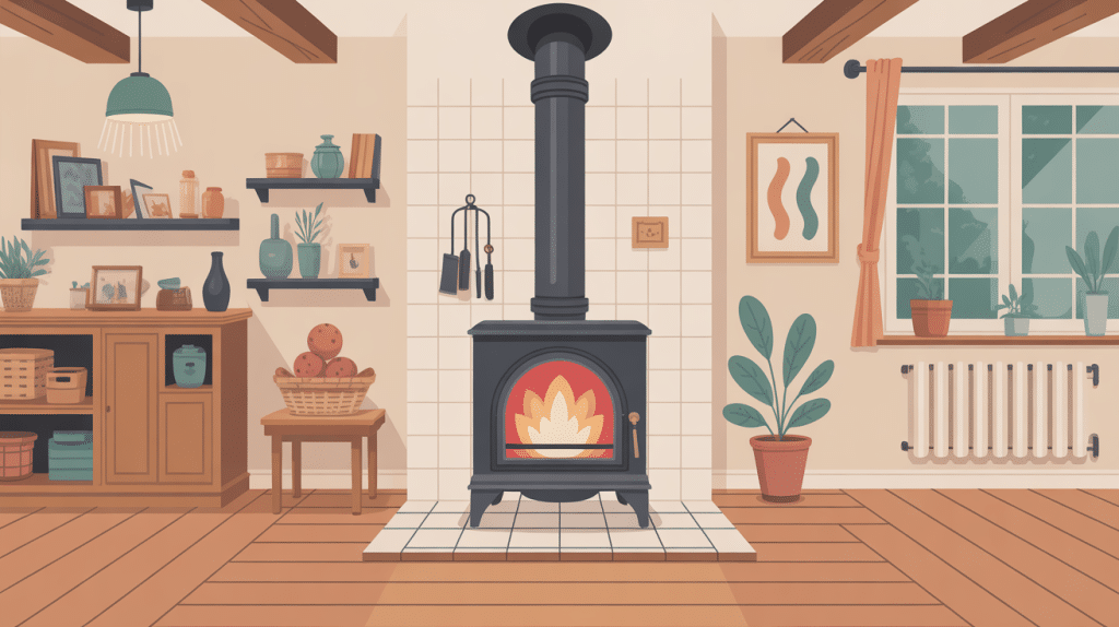 schéma principe fabriquer un récupérateur de chaleur pour poêle à bois