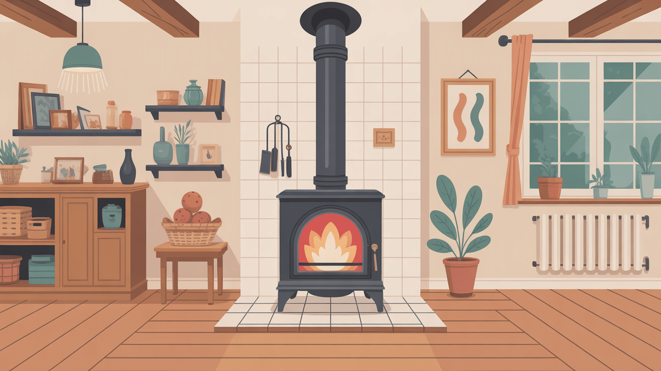 schéma principe fabriquer un récupérateur de chaleur pour poêle à bois