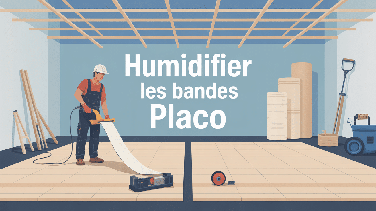 faut il humidifier les bandes placo ouvrier pose sans eau