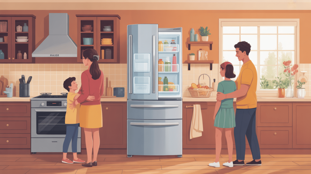 haier avis frigo illustration cuisine moderne achat utilisation