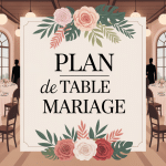 idée plan de table mariage élégant pancarte centrale