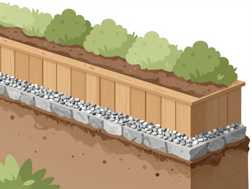 installation durable bordure pour retenir terre coupe pose drainage