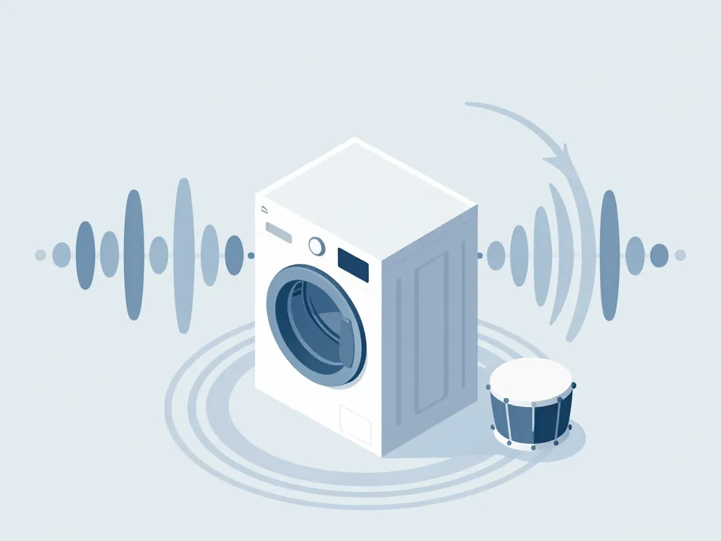 diagramme concept lave linge top silencieux bruit réduit