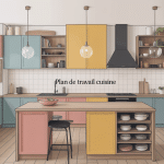 illustration meilleur plan de travail cuisine matériaux variés