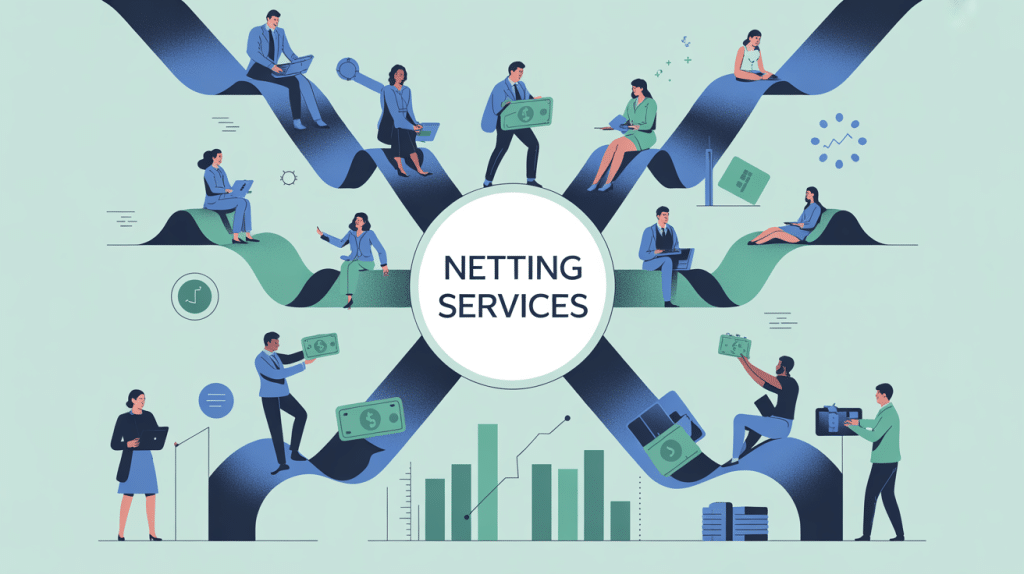 Illustration centre netting services flux financiers