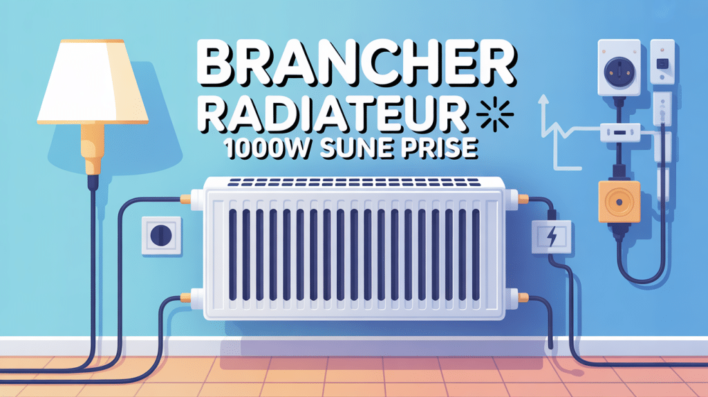 peut on brancher un radiateur 1000w sur une prise image explicative