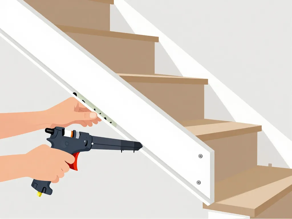 schéma pose plinthe pour escalier outils et découpes