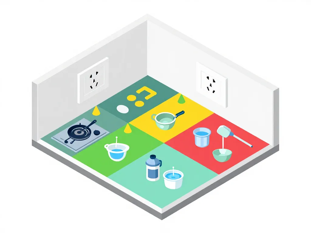 Emplacement idéal prise encastrable plan de travail cuisine