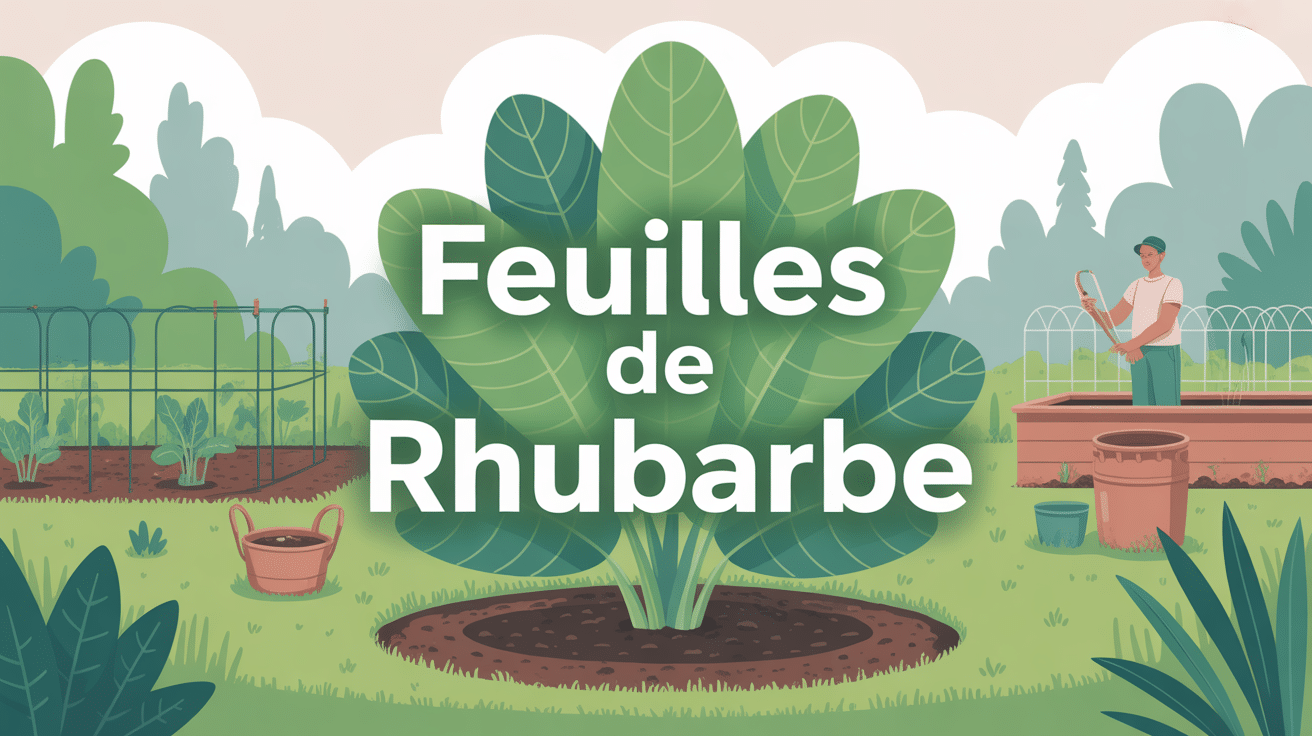 Que faire avec les feuille de rhubarbe sécurité jardin compost animaux