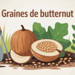 Illustration sur comment récupérer les graines de butternut pour planter