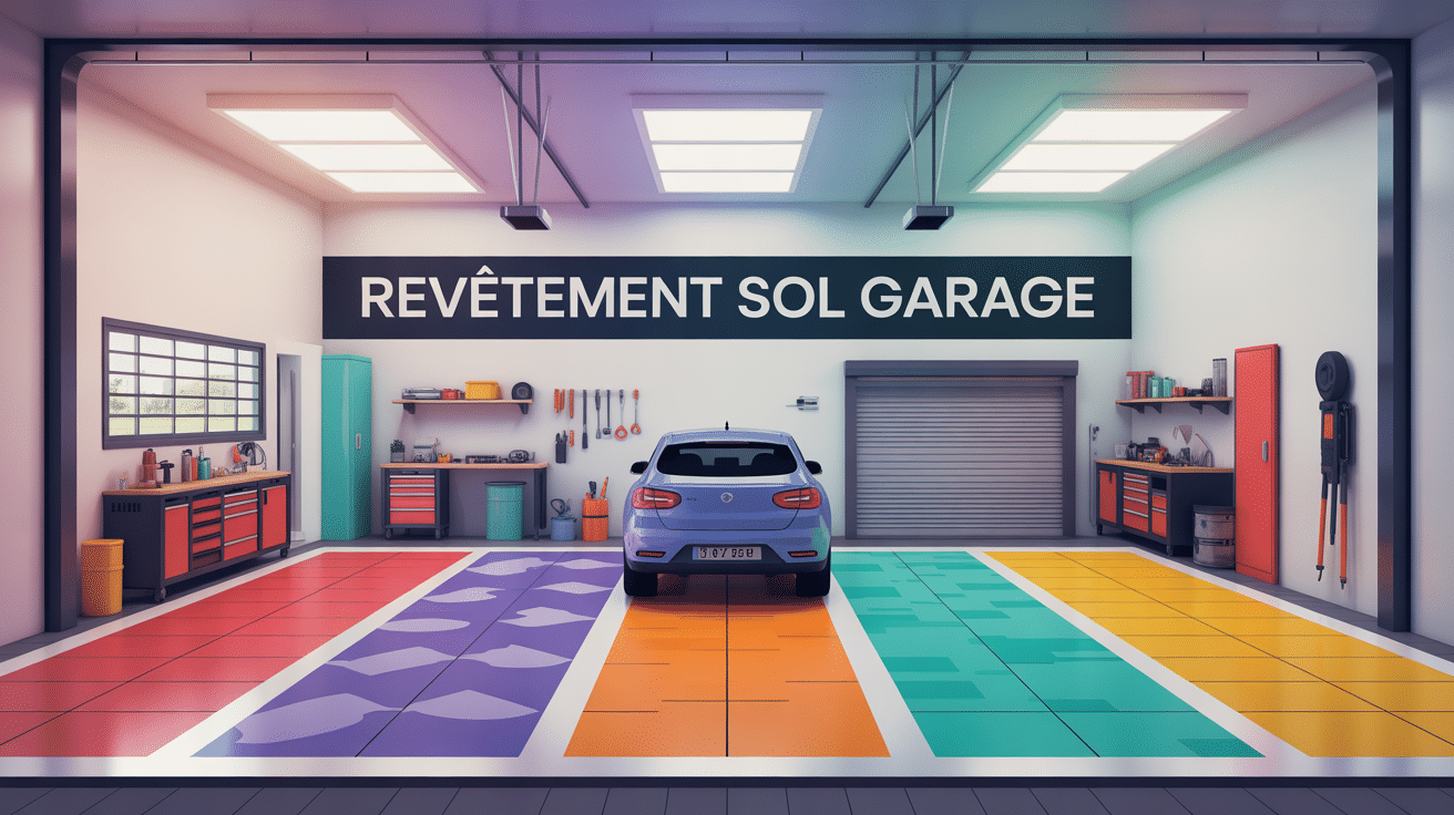 illustration isometrique garage moderne avec revetement pour sol garage