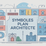 symbole plan architecte plan graphique pictogrammes