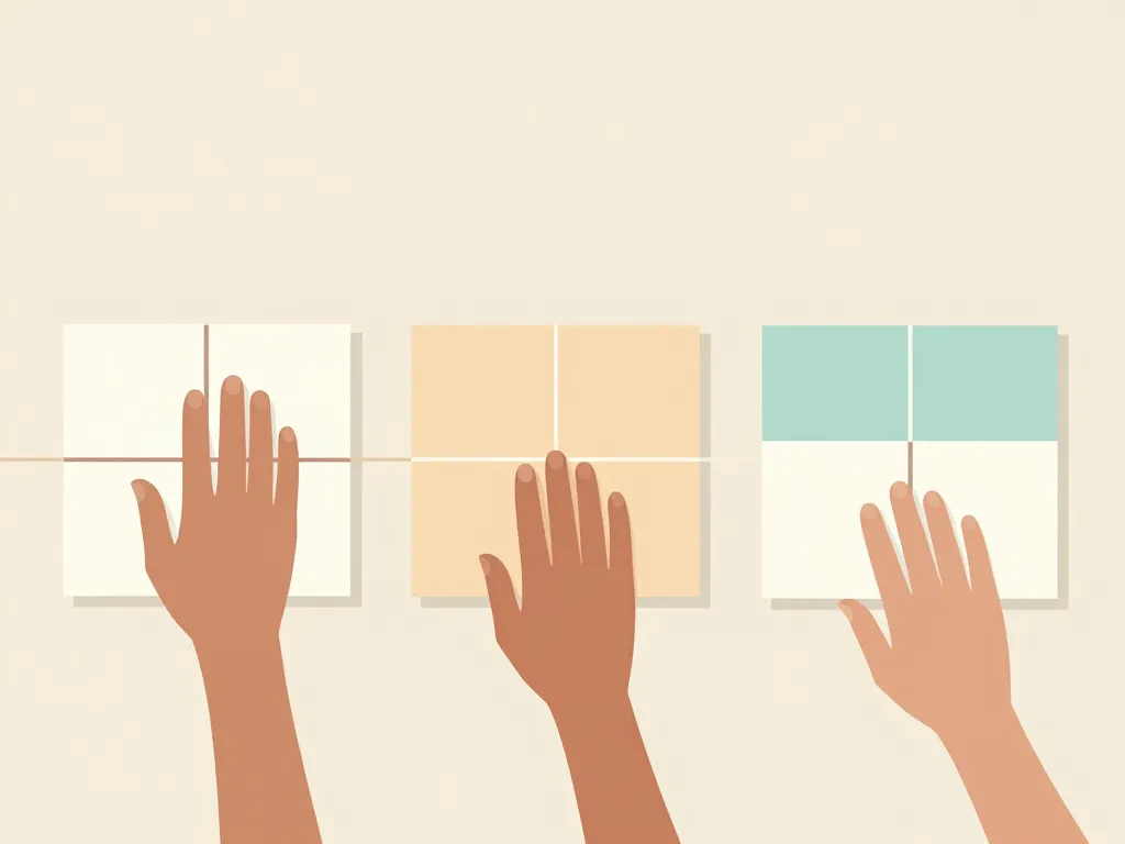 étapes pose zellige mural artisanal