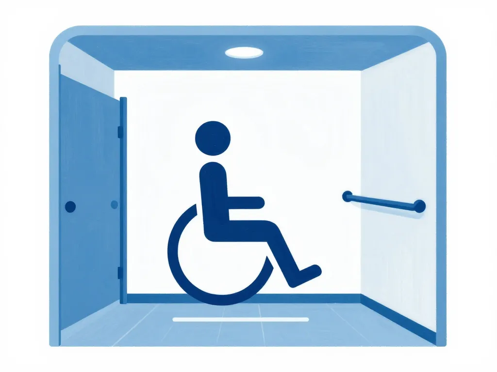 illustration accessibilité wc minimum dimensions