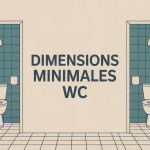 illustration moderne wc minimum dimensions