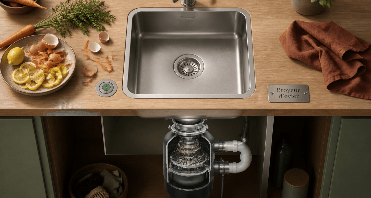 broyeur pour evier inox cuisine