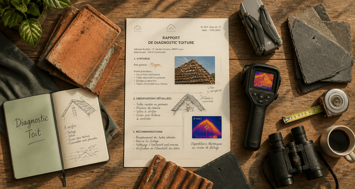 diagnostic toit rapport et outils