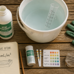 Dosage acide chlorhydrique piscine eau verte kit traitement