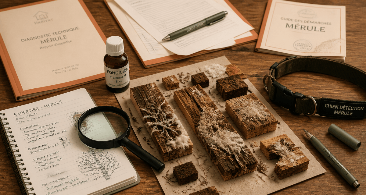 mérule loudéac bois infecté et outils