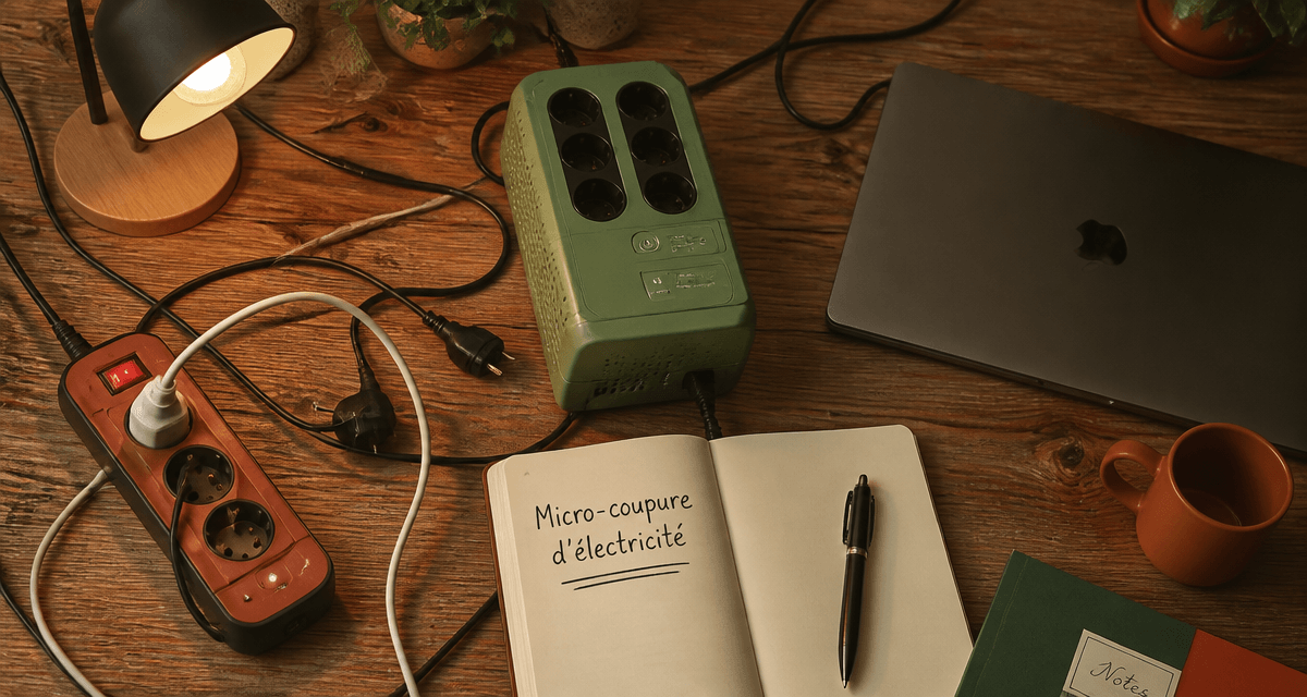 micro coupure électricité multiprises onduleur