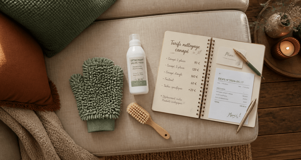 nettoyage canape prix accessoires devis