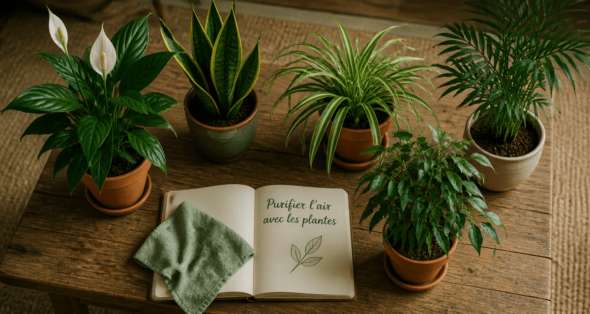 plantes d'interieur depolluante en pots