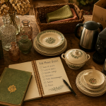 vide maison gratuit table objets triés